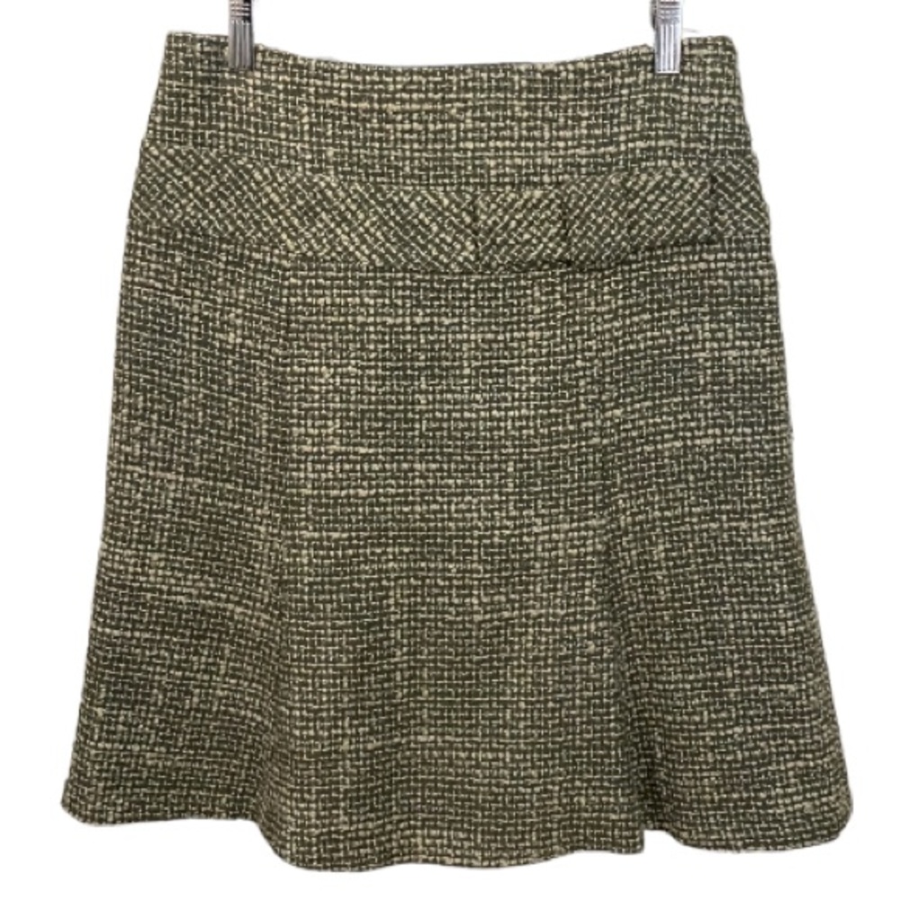 Sandra Angelozzi Green Boucle Trumpet Skirt Size 36